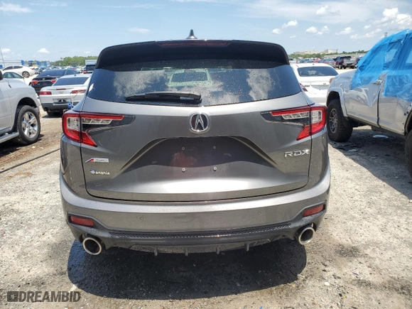 2023 Acura RDX w/A-Spec Package with VIN 5J8TC1H67PL006388, listed as a Copart auction lot 65650114 with 17,032 mi miles and Salvage Title. Bid and sale history available at carsss.com. Image 6.
