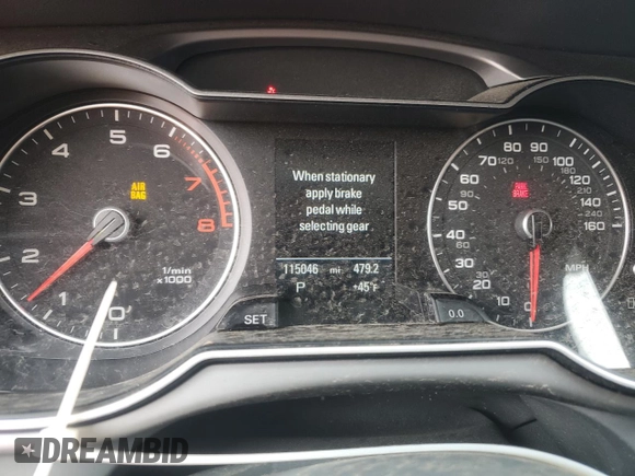 2014 Audi A4 Premium Plus z VIN WAUFFAFL0EN010602, wystawiony jako Copart lot #48084035 z przebiegiem 115 046 mil mil oraz Szkoda całkowita • Salvage title. Historia ofert i sprzedaży dostępna na DreamBid. Obrazek 9.