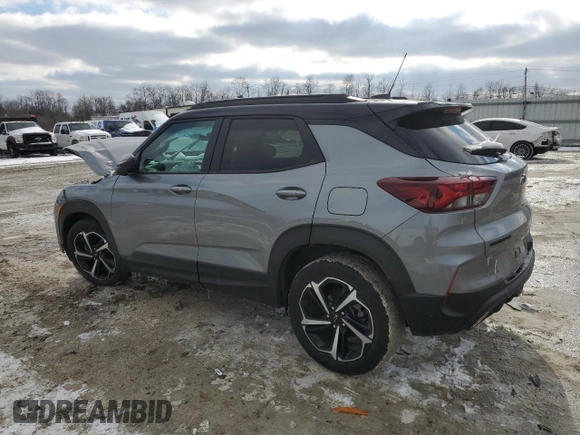 2023 Chevrolet TrailBlazer RS with VIN KL79MTSL7PB195918, listed as a Copart auction lot 46380325 with Not Provided miles and Salvage Title. Bid and sale history available at DreamBid. Image 2.
