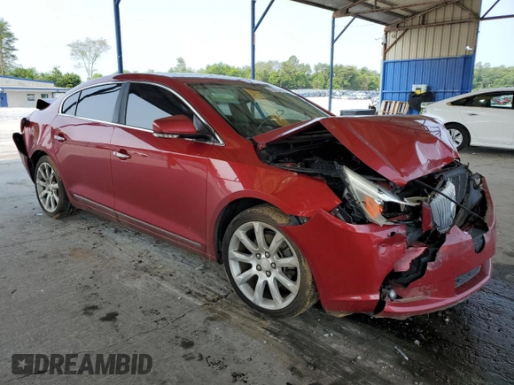 2012 Buick LaCrosse Touring with VIN 1G4GJ5E35CF191343, listed as a Copart auction lot 59213705 with 188,605 mi miles and Salvage title. Bid and sale history available at DreamBid. Image 4.