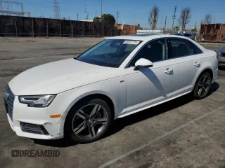 2017 Audi A4 Premium Plus with VIN WAULNAF47HN022894, listed as a Copart auction lot 46657725 with 136,691 mi miles and Salvage Title. Bid and sale history available at carsss.com. Image 1.