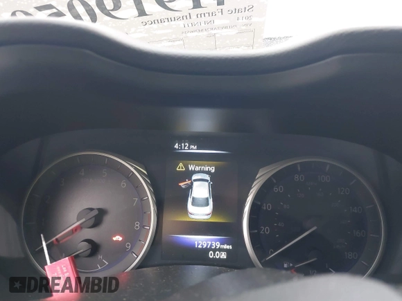 2014 Infiniti Q50 Sport with VIN JN1BV7AR2EM706535, listed as a IAAI auction lot 41919050 with 129,739 mi miles and . Bid and sale history available at DreamBid. Image 7.