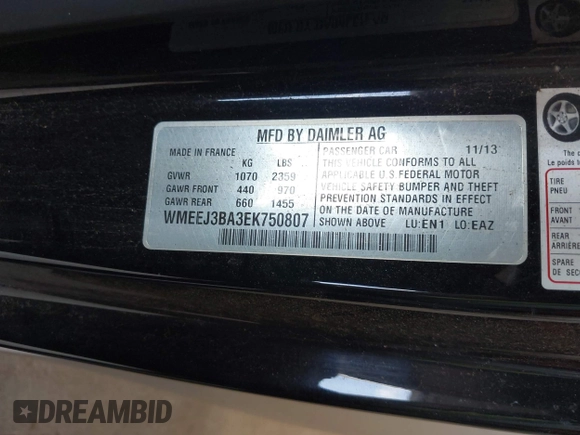 2014 Smart fortwo Pure с VIN WMEEJ3BA3EK750807, выставлен на аукционе IAAI как лот 42603379 с пробегом 99 376 миль миль и . История ставок и продаж доступна на DreamBid. Изображение 9.