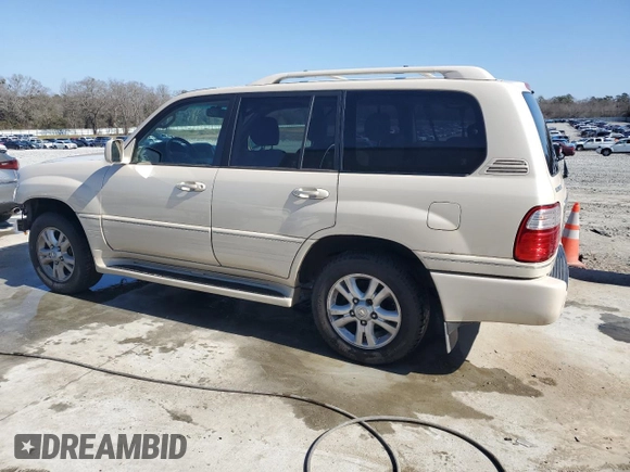 2004 Lexus LX 470 z VIN JTJHT00W743547721, wystawiony jako Copart lot #43739705 z przebiegiem 231 378 mil mil oraz Szkoda całkowita • Salvage title. Historia ofert i sprzedaży dostępna na DreamBid. Obrazek 2.