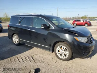 2015 Nissan Quest S with VIN JN8AE2KPXF9134468, listed as a Copart auction lot 50813374 with 108,017 mi miles. Bid and sale history available at carsss.com. Image 4.