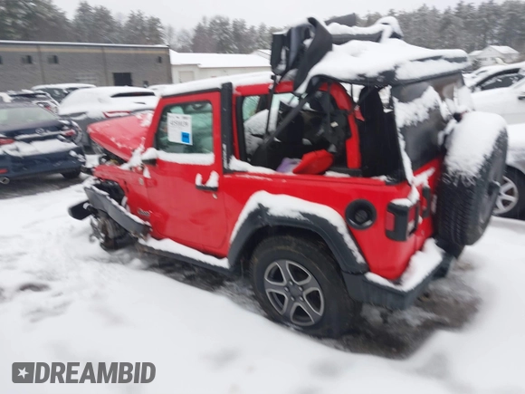 2018 Jeep Wrangler Sport S with VIN 1C4GJXAG4JW255734, listed as a IAAI auction lot 41510139 with Not Provided miles and . Bid and sale history available at DreamBid. Image 14.