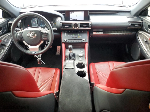 2015 Lexus RC F with VIN JTHHP5BC3F5000328, listed as a Copart auction lot 86008974 with 93,518 mi miles and Salvage Title. Bid and sale history available at carsss.com. Image 8.