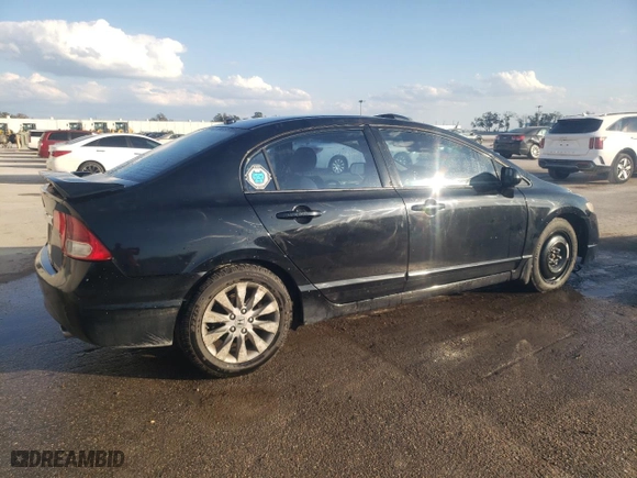 2010 Honda Civic Sdn EX-L with VIN 2HGFA1F94AH562114, listed as a Copart auction lot 44722605 with 195,653 mi miles and Salvage Title. Bid and sale history available at carsss.com. Image 3.