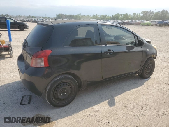 2008 Toyota Yaris with VIN JTDJT923285215823, listed as a Copart auction lot 53257895 with 184,400 mi miles and Salvage Title. Bid and sale history available at carsss.com. Image 3.