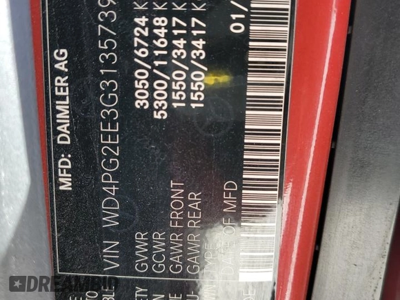 2016 Mercedes-Benz Metris Passenger with VIN WD4PG2EE3G3135739, listed as a Copart auction lot 87758905 with Not provided miles and Salvage title. Bid and sale history available at DreamBid. Image 12.