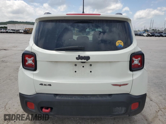 2015 Jeep Renegade Trailhawk with VIN ZACCJBCT2FPB85764, listed as a Copart auction lot 58965465 with 80,440 mi miles and Salvage title. Bid and sale history available at DreamBid. Image 6.