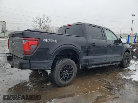 2024 Ford F-150 XLT with VIN 1FTEW3LP7RKD17872, listed as a Copart auction lot 43784075 with 28,241 mi miles and Salvage Title. Bid and sale history available at carsss.com. Image 3.