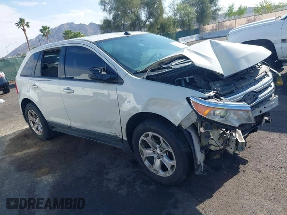 2013 Ford Edge SEL with VIN 2FMDK3J95DBA83550, listed as a IAAI auction lot 42067784 with 129,732 mi miles. Bid and sale history available at carsss.com. Image 1.