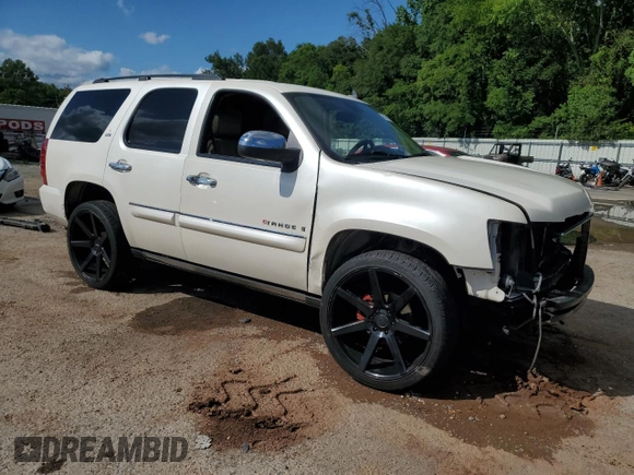 2008 Chevrolet Tahoe LTZ with VIN 1GNFC13J88R233554, listed as a Copart auction lot 60243335 with Not provided miles and Salvage title. Bid and sale history available at DreamBid. Image 4.