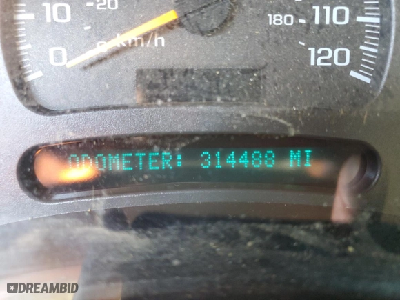 2003 Chevrolet Silverado 1500 LT with VIN 2GCEK19T231124587, listed as a Copart auction lot 53576395 with 314,480 mi miles and Clean Title. Bid and sale history available at carsss.com. Image 9.