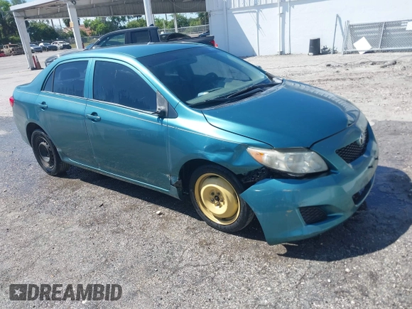 2009 Toyota Corolla with VIN JTDBL40EX99034801, listed as a IAAI auction lot 41943591 with 204,674 mi miles. Bid and sale history available at carsss.com. Image 1.