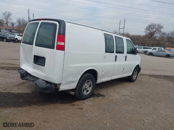 2006 Chevrolet Express Cargo Van with VIN 1GCFG15X461158491, listed as a IAAI auction lot 41845602 with NaN miles. Bid and sale history available at carsss.com. Image 4.