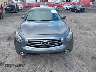 2015 Infiniti QX70 with VIN JN8CS1MWXFM480906, listed as a IAAI auction lot 41177811 with 176,527 mi miles and . Bid and sale history available at DreamBid. Image 12.