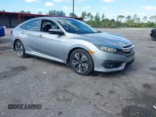 2017 Honda Civic EX-T with VIN 19XFC1F39HE001756, listed as a IAAI auction lot 42030331 with 44,056 mi miles. Bid and sale history available at carsss.com. Image 1.