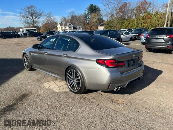 2021 BMW M5 with VIN WBS83CH08MCF34587, listed as a Copart auction lot 81287364 with 24,058 mi miles and Clean Title. Bid and sale history available at carsss.com. Image 2.