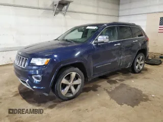 2015 Jeep Grand Cherokee Overland with VIN 1C4RJFCG8FC607299, listed as a Copart auction lot 57412935 with 170,295 mi miles and Clean title. Bid and sale history available at DreamBid. Image 1.