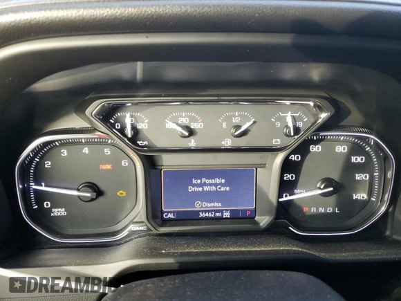 2022 GMC Sierra 1500 Limited SLT with VIN 3GTU9DEL7NG118552, listed as a Copart auction lot 88936075 with 36,462 mi miles and Salvage Title. Bid and sale history available at carsss.com. Image 9.