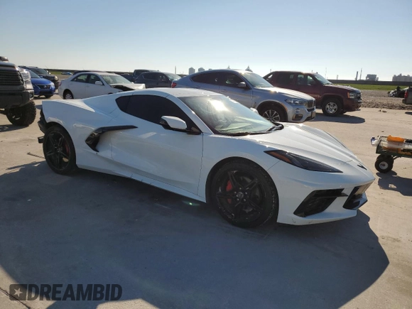 2021 Chevrolet Corvette 1LT with VIN 1G1YA2D44M5115338, listed as a Copart auction lot 74716514 with 36,102 mi miles and Salvage Title. Bid and sale history available at carsss.com. Image 4.