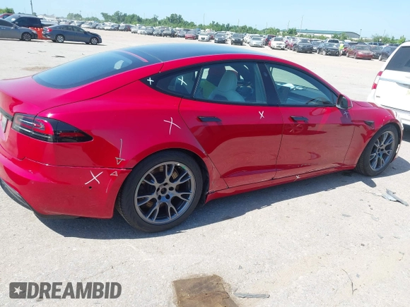 2022 Tesla Model S с VIN 5YJSA1E55NF491593, выставлен на аукционе IAAI как лот 42223771 с пробегом 58 875 миль миль и . История ставок и продаж доступна на DreamBid. Изображение 4.