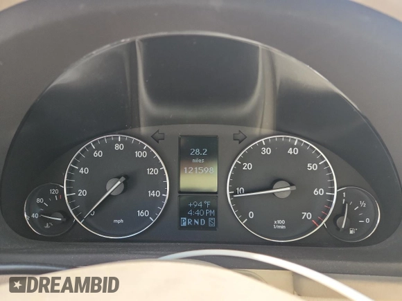 2007 Mercedes-Benz C 280 Luxury with VIN WDBRF54H97A936639, listed as a Copart auction lot 62025045 with 121,598 mi miles and Clean title. Bid and sale history available at DreamBid. Image 9.