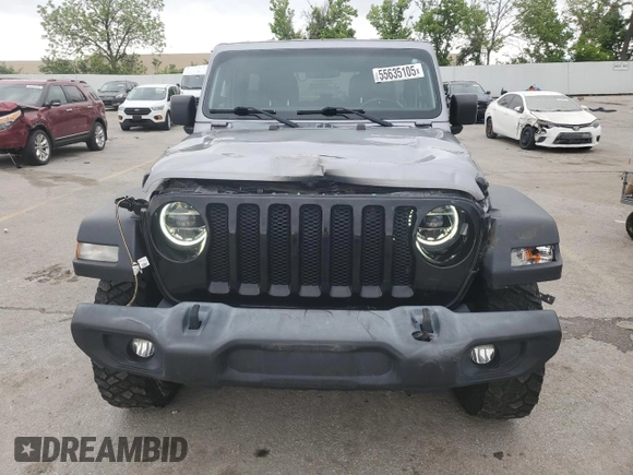 2020 Jeep Wrangler Unlimited Sport с VIN 1C4HJXDG1LW206543, выставлен на аукционе Copart как лот 55635105 с пробегом 68 808 миль миль и Списание • Salvage title. История ставок и продаж доступна на DreamBid. Изображение 5.