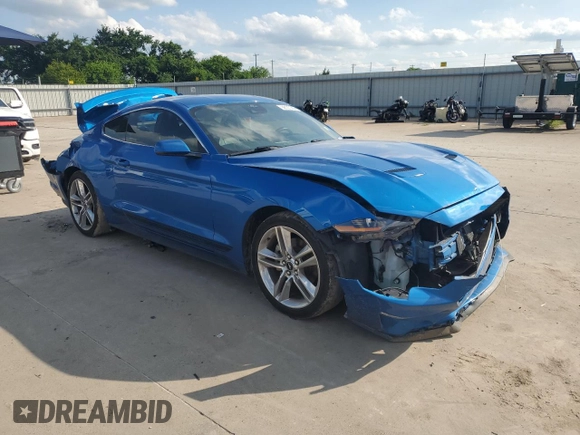 2021 Ford Mustang EcoBoost with VIN 1FA6P8TH2M5113940, listed as a Copart auction lot 56127505 with Not provided miles and Salvage title. Bid and sale history available at DreamBid. Image 4.