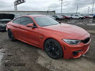 2015 BMW M4 with VIN WBS3R9C50FK332055, listed as a Copart auction lot 48268074 with 65,996 mi miles. Bid and sale history available at carsss.com. Image 4.