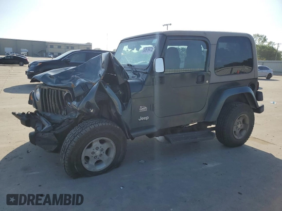 2003 Jeep Wrangler Sahara with VIN 1J4FA59S93P376775, listed as a Copart auction lot 53979415 with 93,995 mi miles and Salvage title. Bid and sale history available at DreamBid. Image 1.