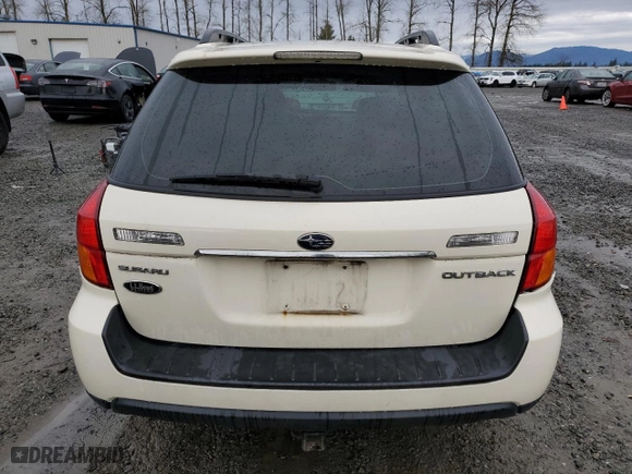 2006 Subaru Legacy Wagon Outback 3.0 R L.L. Bean with VIN 4S4BP86C764359119, listed as a Copart auction lot 84538044 with 186,275 mi miles and Salvage Title. Bid and sale history available at carsss.com. Image 6.