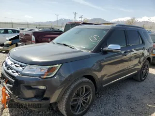 2019 Ford Explorer XLT z VIN 1FM5K8DH0KGA51826, wystawiony jako Copart lot #52553815 z przebiegiem 98 279 mil mil oraz Szkoda całkowita • Salvage title. Historia ofert i sprzedaży dostępna na DreamBid. Obrazek 1.