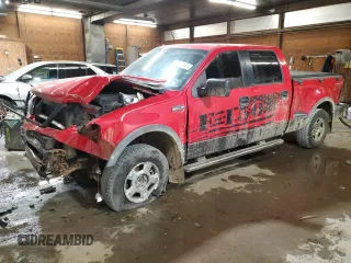 2006 Ford F-150 XLT with VIN 1FTPW04576KD15913, listed as a Copart auction lot 77202854 with 238,456 mi miles and Salvage Title. Bid and sale history available at carsss.com. Image 1.