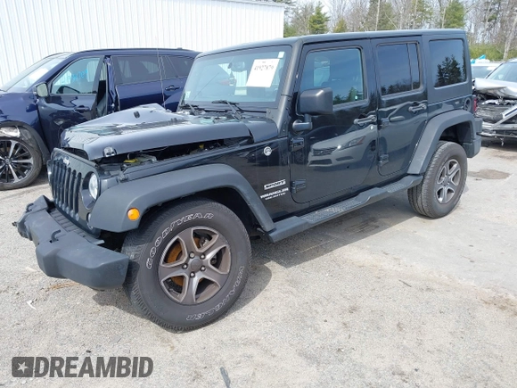 2016 Jeep Wrangler Unlimited Sport with VIN 1C4HJWDG3GL342108, listed as a IAAI auction lot 41927879 with 88,801 mi miles and . Bid and sale history available at DreamBid. Image 22.