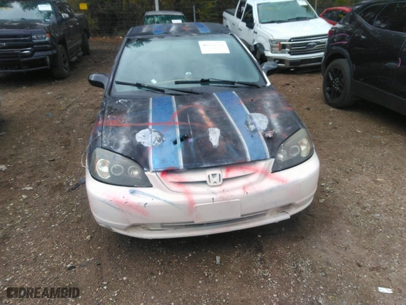 2002 Honda Civic LX with VIN 1HGEM22502L014515, listed as a IAAI auction lot 40751570 with 0 mi miles. Bid and sale history available at carsss.com. Image 6.