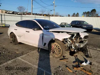 2022 Genesis G70 Launch Edition with VIN KMTG14TE8NU082197, listed as a Copart auction lot 41468635 with 34,844 mi miles and Salvage Title. Bid and sale history available at DreamBid. Image 4.