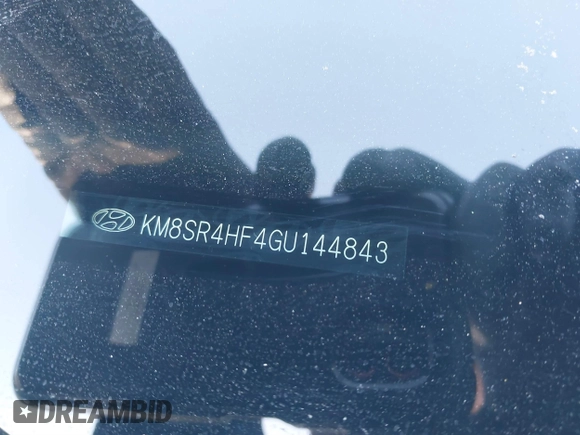 2016 Hyundai Santa Fe SE with VIN KM8SR4HF4GU144843, listed as a IAAI auction lot 41413888 with 145,683 mi miles. Bid and sale history available at carsss.com. Image 9.