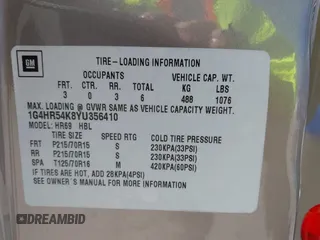 2000 Buick LeSabre Limited с VIN 1G4HR54K8YU356410, выставлен на аукционе IAAI как лот 42503922 с пробегом 52 861 миль миль и . История ставок и продаж доступна на DreamBid. Изображение 9.