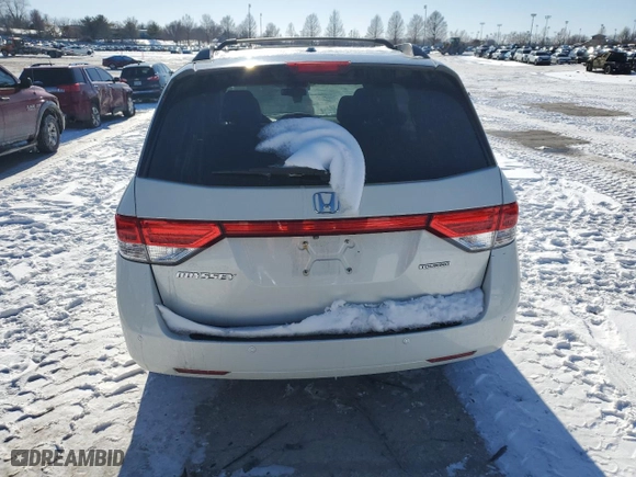 2015 Honda Odyssey Touring Elite with VIN 5FNRL5H91FB098996, listed as a Copart auction lot 46165155 with 152,095 mi miles and Salvage Title. Bid and sale history available at carsss.com. Image 6.
