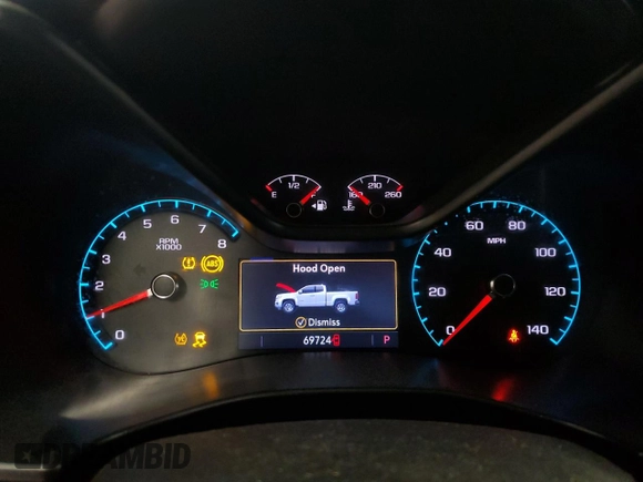 2019 Chevrolet Colorado 4WD LT z VIN 1GCGTCEN3K1131402, wystawiony jako Copart lot #42211355 z przebiegiem 69 724 mil mil oraz Szkoda całkowita • Salvage title. Historia ofert i sprzedaży dostępna na DreamBid. Obrazek 9.