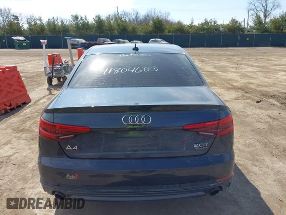 2017 Audi A4 Premium Plus z VIN WAUENAF46HN023687, wystawiony jako IAAI lot #41804603 z przebiegiem 117 020 mil mil oraz . Historia ofert i sprzedaży dostępna na DreamBid. Obrazek 17.