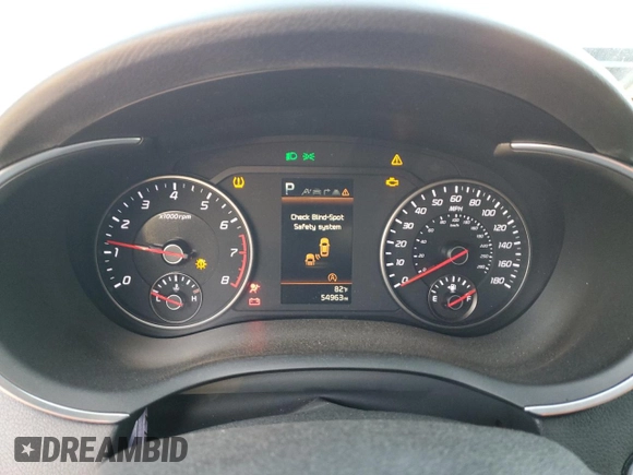 2022 Kia Stinger GT1 with VIN KNAE45LC4N6119944, listed as a Copart auction lot 73765534 with 54,963 mi miles and Salvage Title. Bid and sale history available at DreamBid. Image 9.