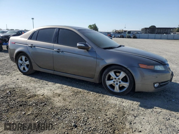 2007 Acura TL with VIN 19UUA66217A036148, listed as a Copart auction lot 50639415 with 191,497 mi miles and Salvage Title. Bid and sale history available at carsss.com. Image 4.