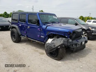 2018 Jeep Wrangler Unlimited Sport с VIN 1C4HJXDG5JW176850, выставлен на аукционе Copart как лот 59404825 с пробегом 99 383 миль миль и Списание • Salvage title. История ставок и продаж доступна на DreamBid. Изображение 4.