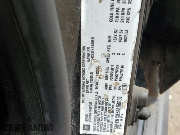 2008 Hummer H3 Luxury с VIN 5GTEN13E888158130, выставлен на аукционе Copart как лот 59111195 с пробегом 241 044 миль миль и Чистый • Clean title. История ставок и продаж доступна на DreamBid. Изображение 12.
