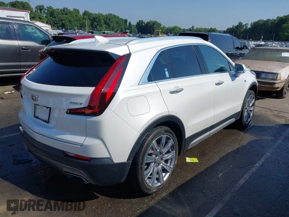 2020 Cadillac XT4 FWD Premium Luxury with VIN 1GYFZCR45LF030713, listed as a IAAI auction lot 42623390 with 48,765 mi miles and . Bid and sale history available at DreamBid. Image 4.