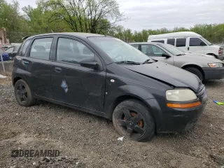2008 Chevrolet Aveo LS with VIN KL1TD66658B116284, listed as a Copart auction lot 53671425 with Not Provided miles and Salvage Title. Bid and sale history available at DreamBid. Image 4.